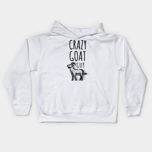 Crazy Goat Guy Kids Hoodie